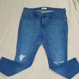 Madewell 9" High Rise Skinny Crop Jeans 34